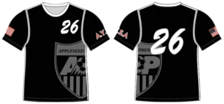 AP Soccer Jersey (Sublimated) Black