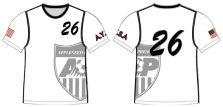 AP Soccer Jersey (Sublimated) White