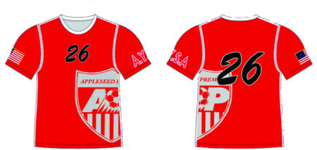 AP Soccer Jersey (Sublimated) Red