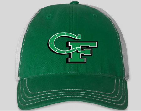 Clear Fork Embroidered Green Hat