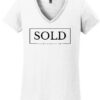 Sluss Ladies V-Neck T-shirt - Image 3