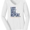 Sluss Ladies V-Neck Long Sleeve - Image 2