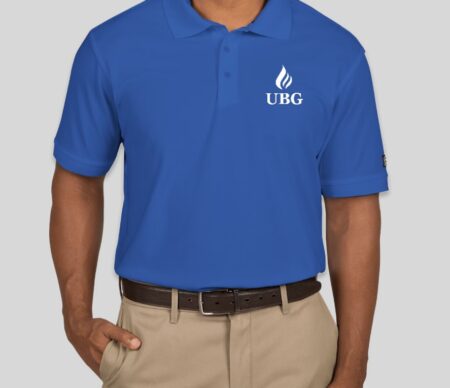 UBG Polo White Logo