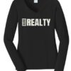 Sluss Ladies V-Neck Long Sleeve - Image 3