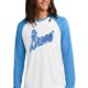 Braves Long Sleeve Tri-Blend Color Block