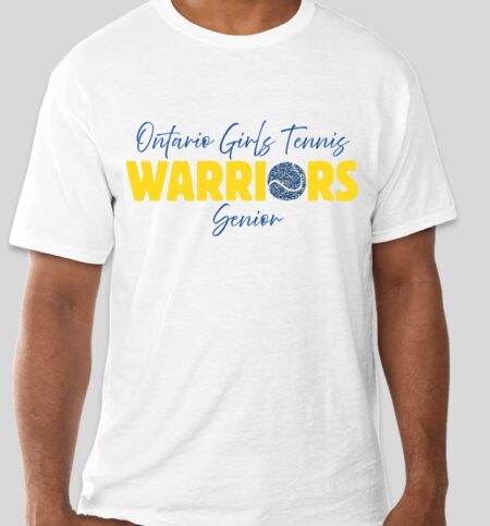 Ontario Girls Tennis SENIOR T-shirt (MULTIPLE COLORS)
