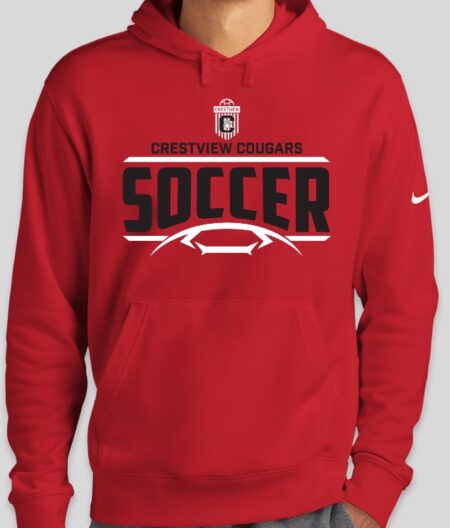Crestview Cougars Soccer Nike RED Hoodie (NEW!!!)