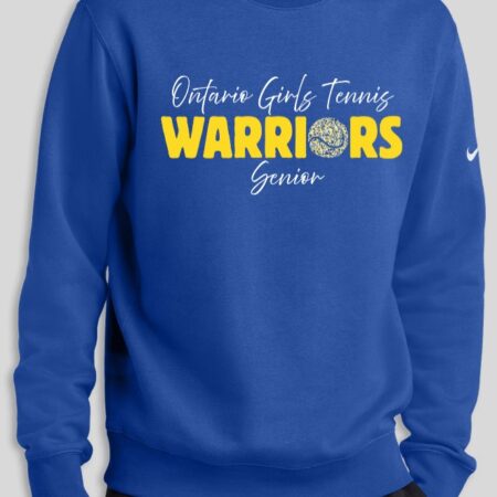 Ontario Girls Tennis SENIOR Nike Crewneck (MULTIPLE COLORS)