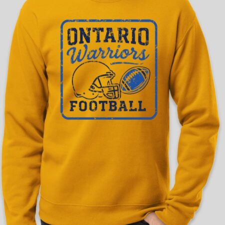 Ontario Warriors Football Crewneck (NEW!!!) MULTIPLE COLORS