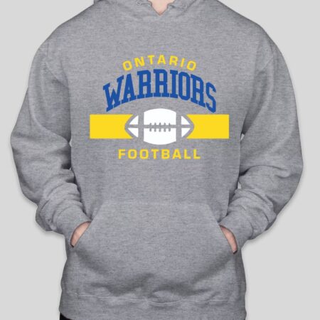 Ontario Warriors with Football Hoodie (NEW!!!) MULTIPLE COLORS
