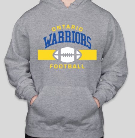 Ontario Warriors with Football Hoodie (NEW!!!) MULTIPLE COLORS