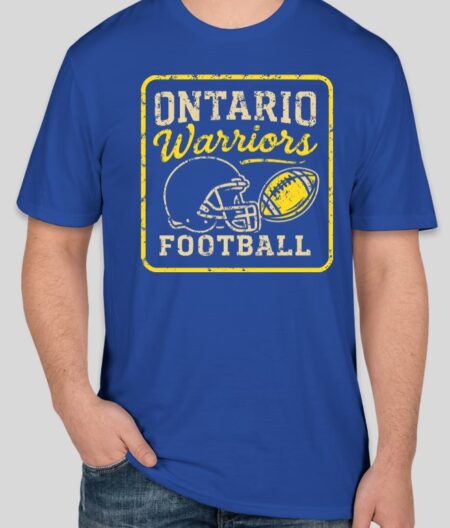 Ontario Warriors Football Tri-Blend Tee (NEW!!!) MULTIPLE COLORS