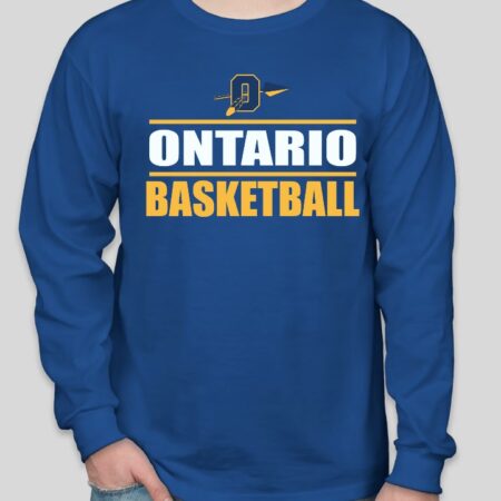 Ontario Basketball Long Sleeve (YOUTH & ADULT) MULTIPLE COLORS