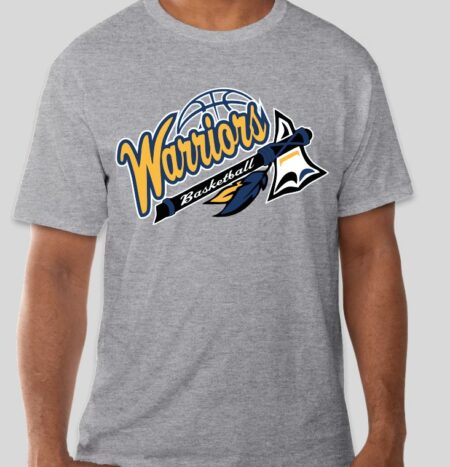 Warriors Basketball Tomahawk T-shirt (YOUTH & ADULT) MULTIPLE COLORS