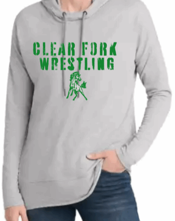 Clear Fork Wrestling Women's French Terry Hoodie (NEW!!!)