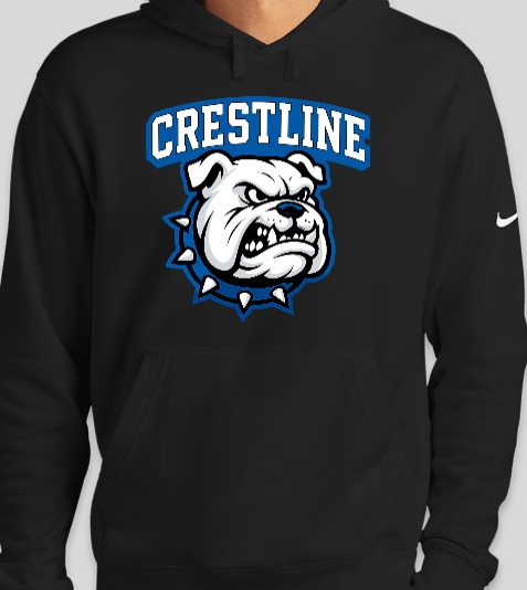 Crestline Bulldog Nike Hoodie - Image 2