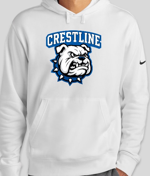 Crestline Bulldog Nike Hoodie - Image 3