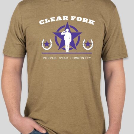 Clear Fork Purple Star Community Tri-blend T-shirt