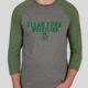 Clear Fork Wrestling Perfect Tri-Blend 3/4 Sleeve T-shirt (NEW!!!)