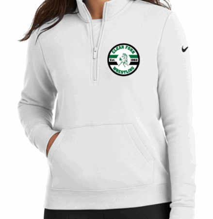 Clear Fork Wrestling Women's Nike Fleece 1/2 Zip (NEW!!!)