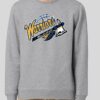 Warriors Basketball Tomahawk Stanley Stella Crewneck - Image 3