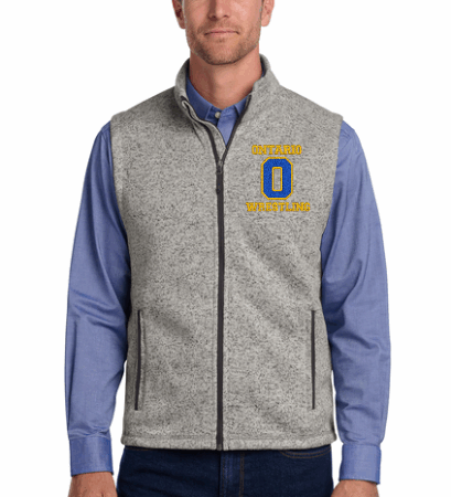 Embroidered Ontario Wrestling Sweater Fleece Vest (NEW!)