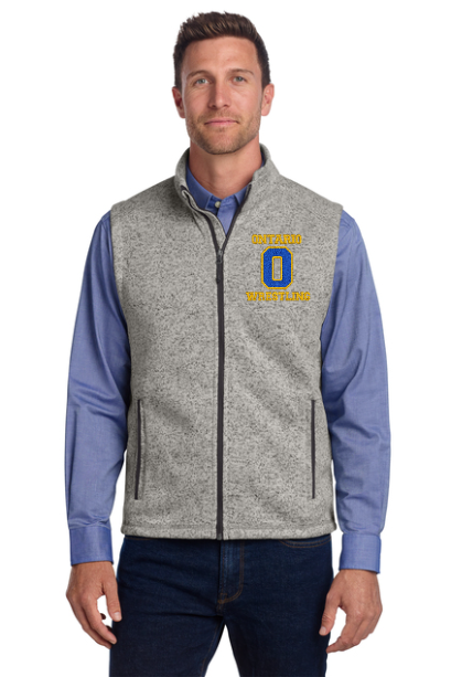 Embroidered Ontario Wrestling Sweater Fleece Vest (NEW!)