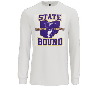 Lexington Wrestling Grade School State Bound Tri-blend Long Sleeve