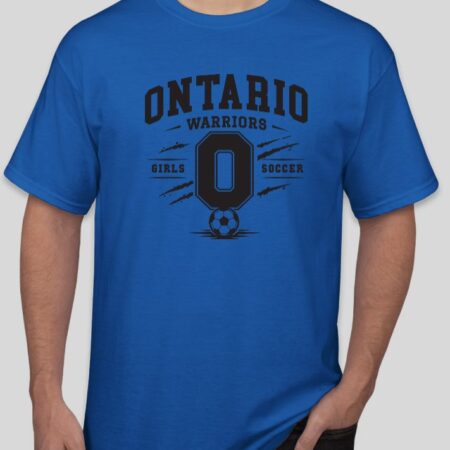 Ontario Girls Soccer Summer League 2026 Royal Cotton Core T-shirt