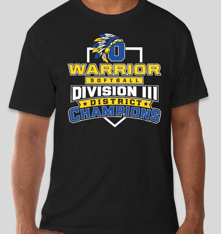 Ontario Softball District Champs 2026 T-shirt
