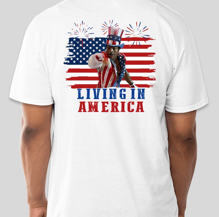 Living in American Apollo Creed T-shirt (NEW!!) - Image 2