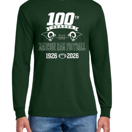 Madison Football 100th Year Long Sleeve (adult & youth)