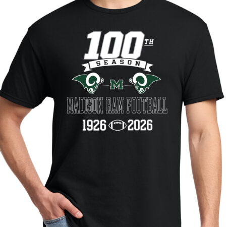 Madison Football 100th Year Short Sleeve (adult & youth)