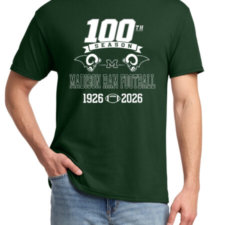 Madison Football 100th Year Short Sleeve (adult & youth)