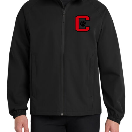 Crestview Cougars Rain Jacket (Black)