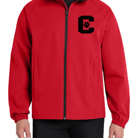 Crestview Cougars Rain Jacket (Red)