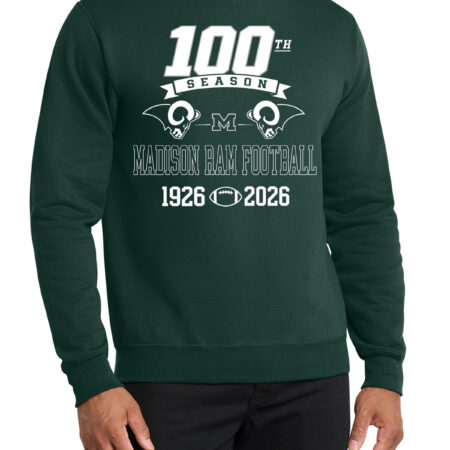 Madison Football 100th Year Crew Neck (adult & youth)