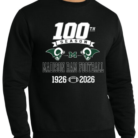 Madison Football 100th Year Crew Neck (adult & youth)