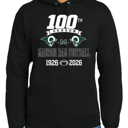 Madison Football 100th Year Essential Fleece Hoodie (adult & youth)