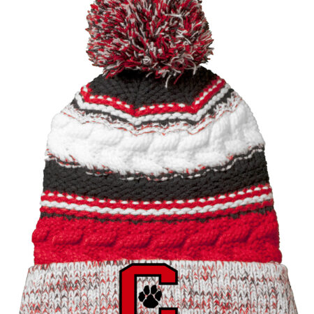 Crestview Beanie Embroidered (Red,White,Black)
