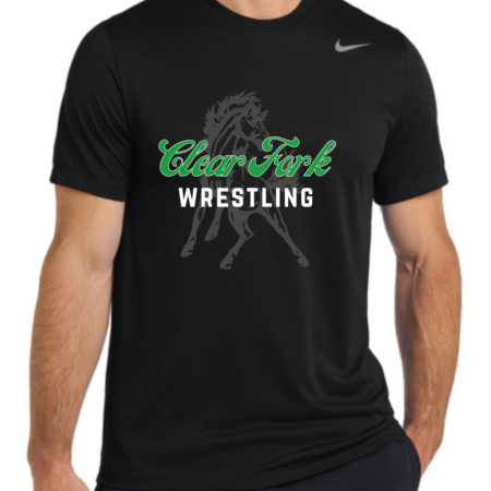 2026 ClearFork Wrestling-Black-Nike Tee